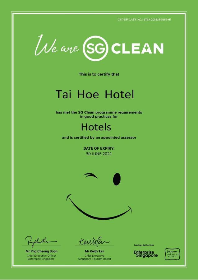 סינגפור Tai Hoe Hotel מראה חיצוני תמונה